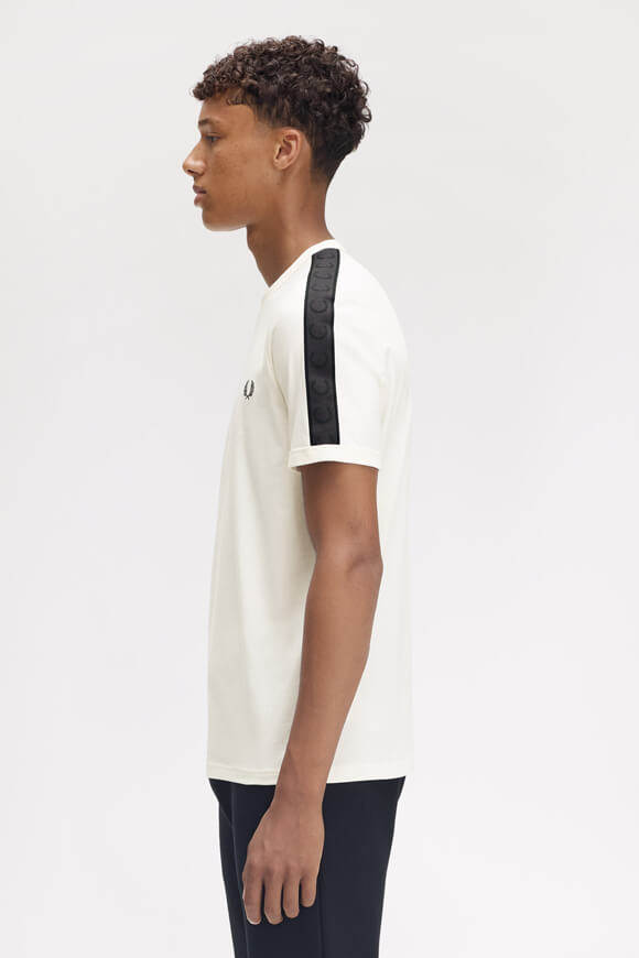 Contrast Tape Ringer T-Shirt - Offwhite