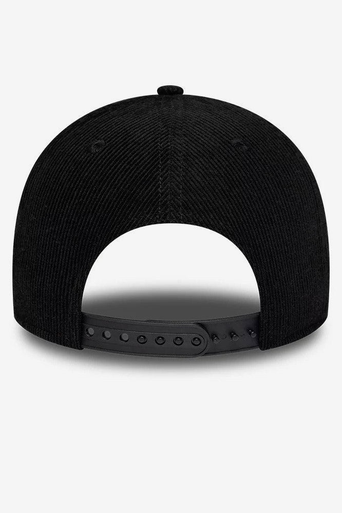 9Forty corduroy cap / snapback - Black + White