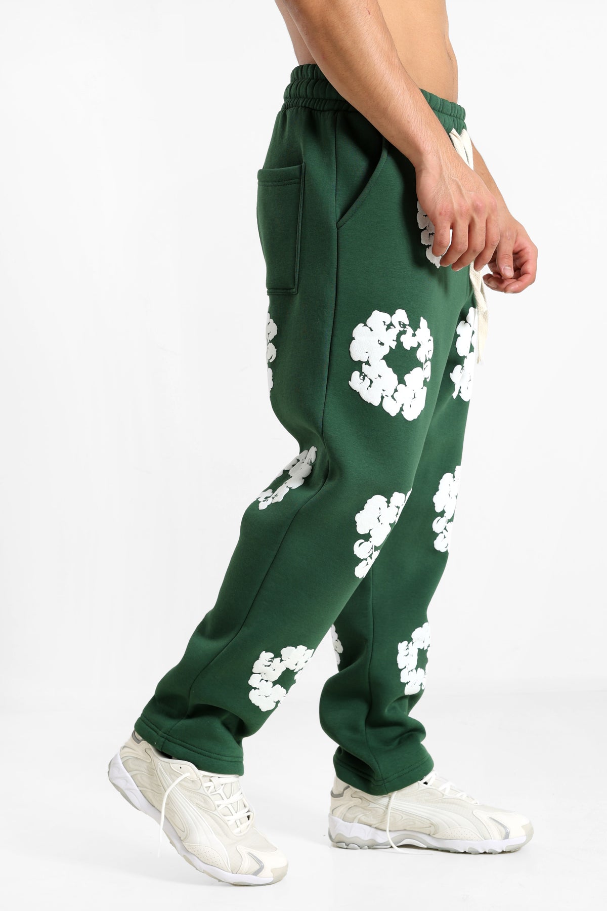 Sweathose - Forest Green + White