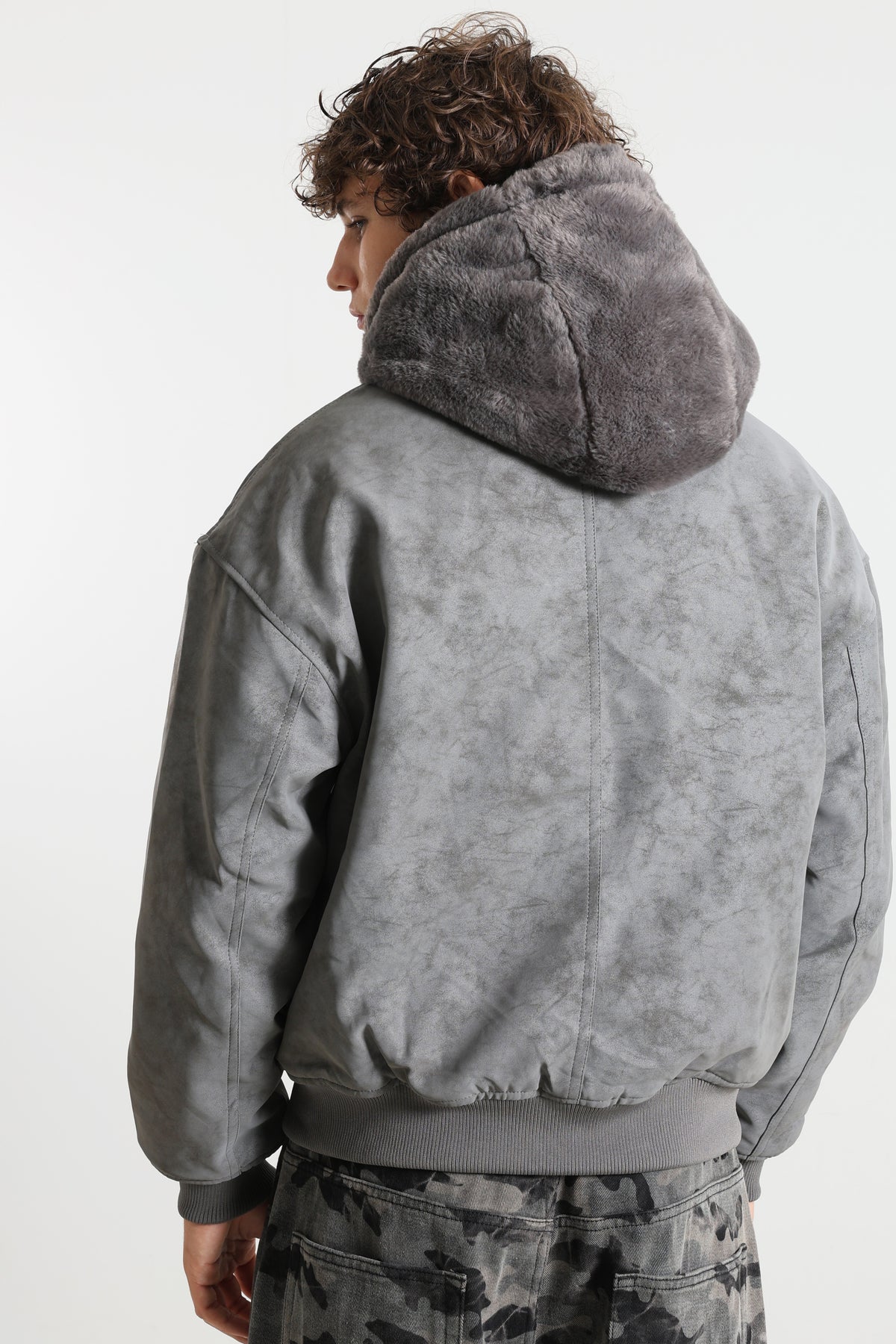 Wende-Bomberjacke - Grey