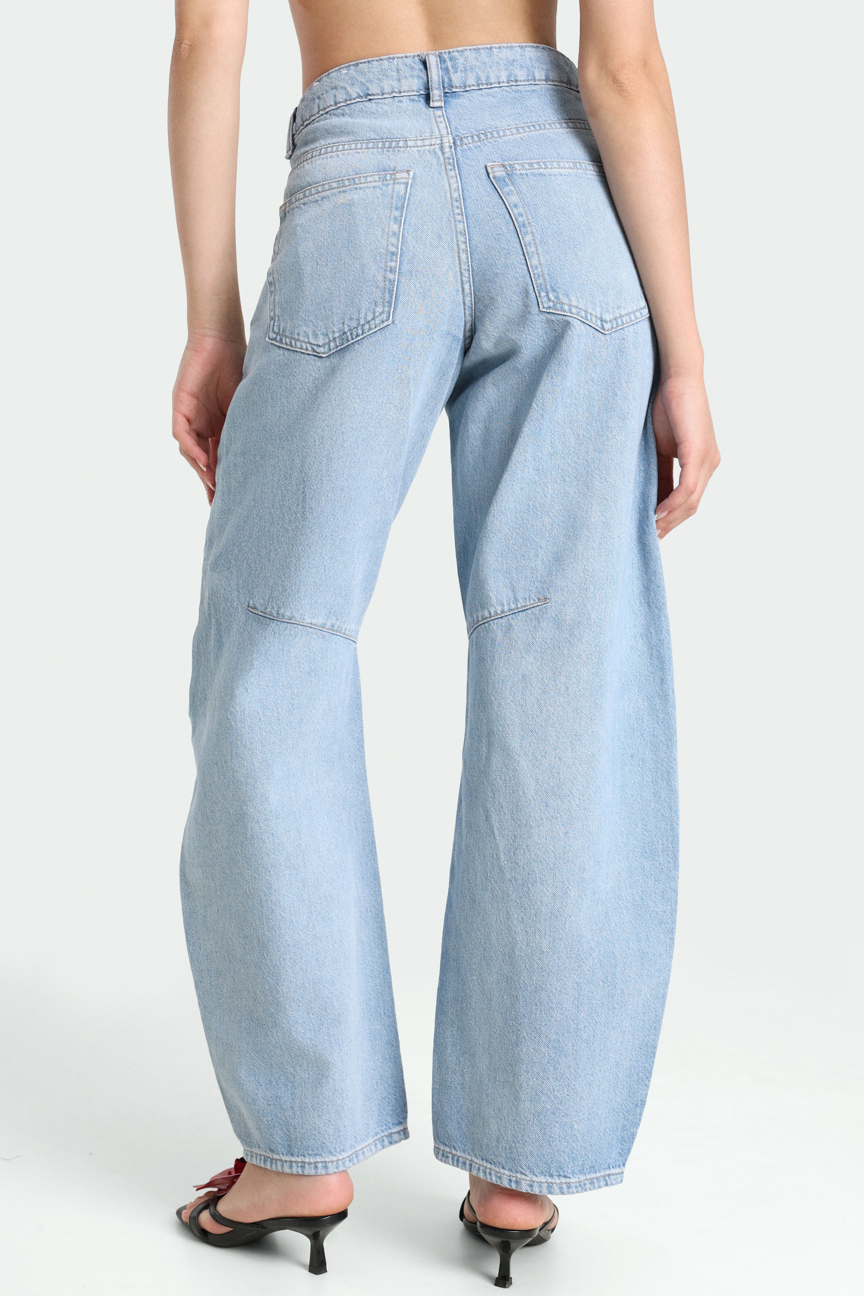 TSBARREL Barrel Fit Jeans L32 - Light Blue Denim