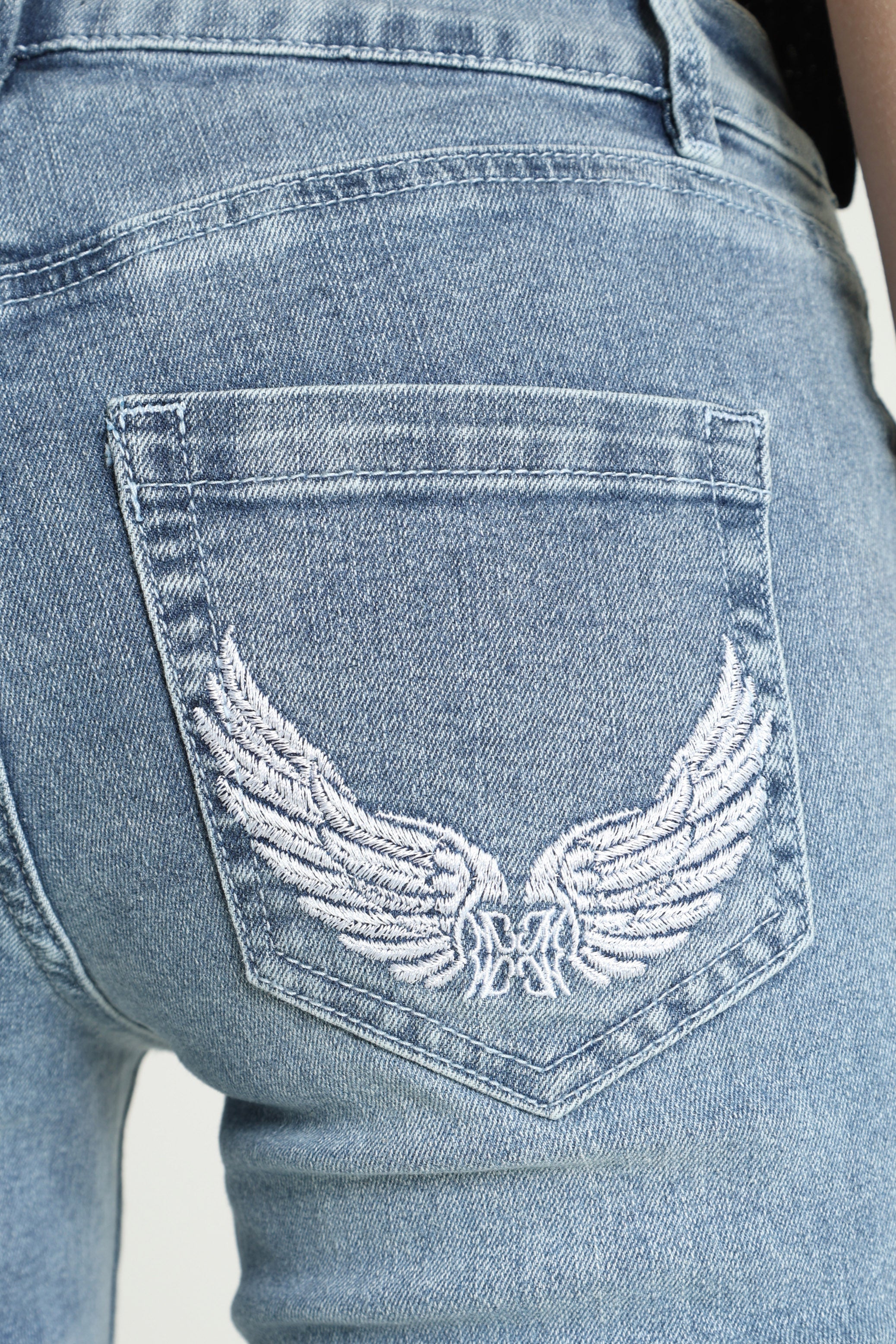 Flare Jeans - Gewaschen Blau