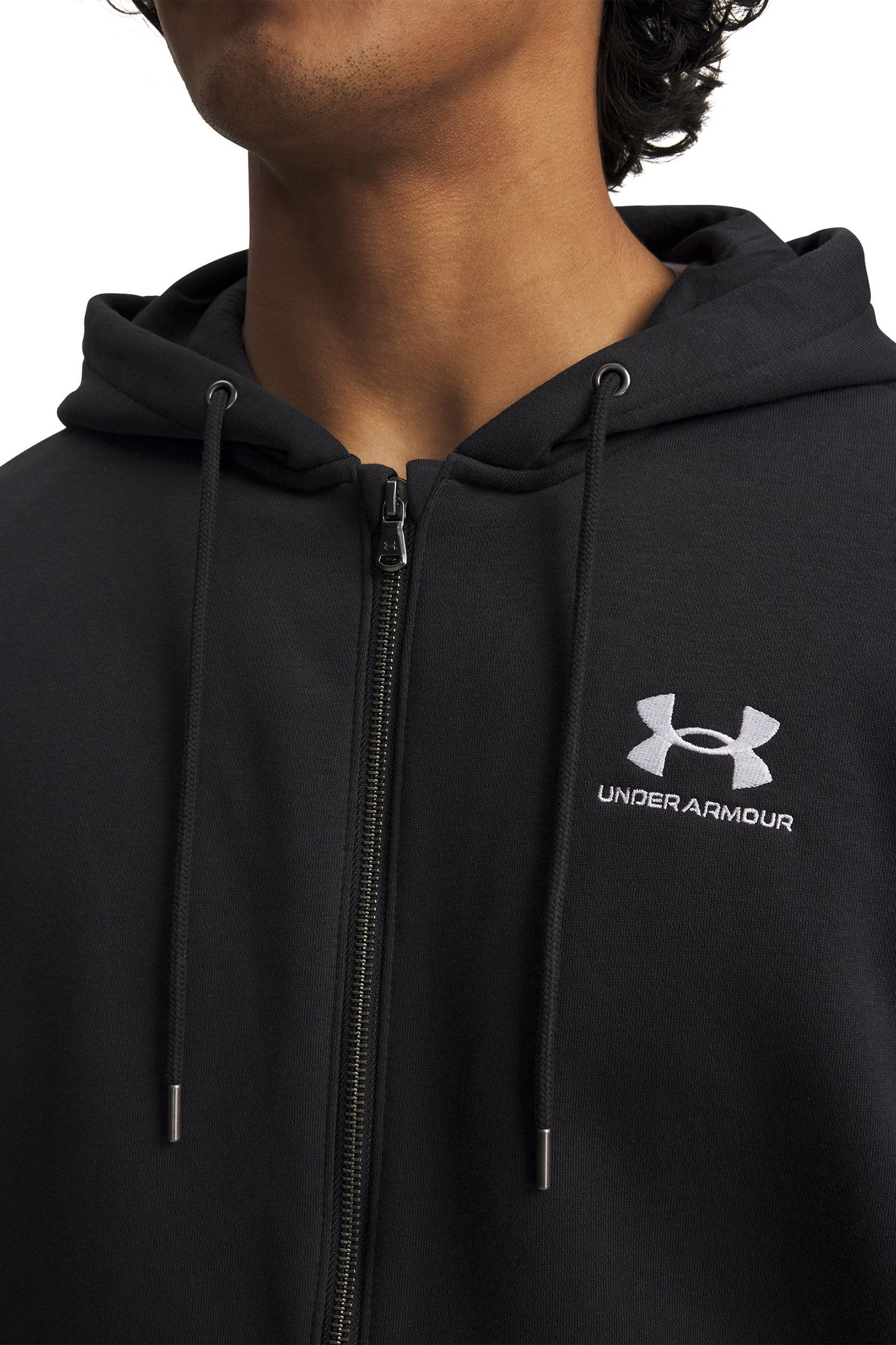 Kapuzensweatjacke - Black