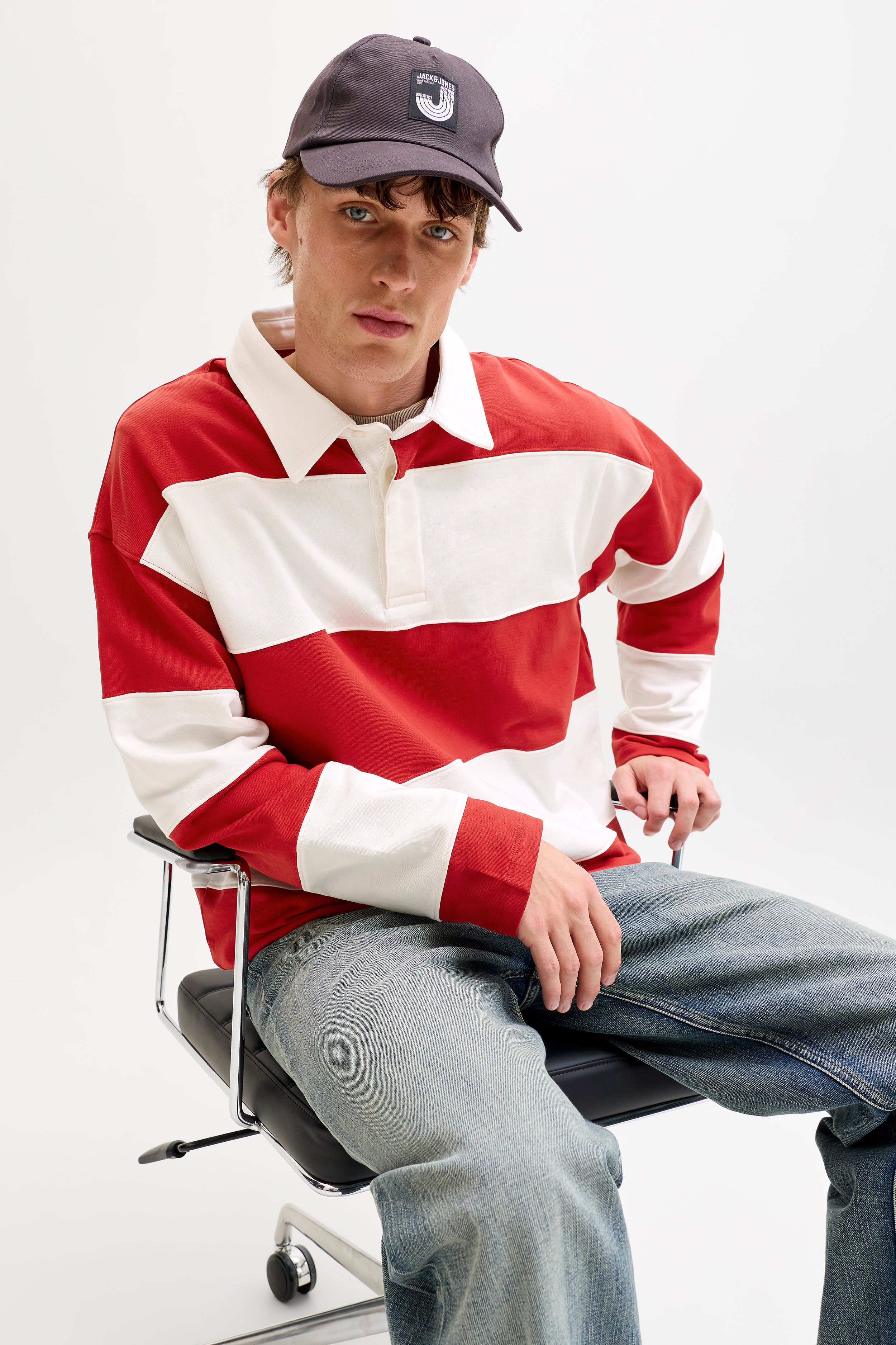 JORUPSTATE Langarmshirt - Samba + Cloud Dancer