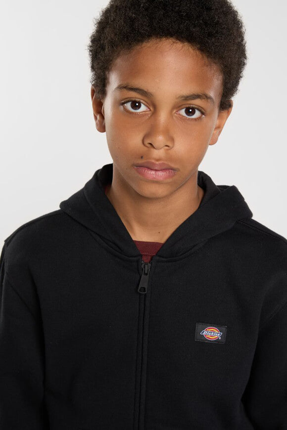 Kapuzensweatjacke - Black