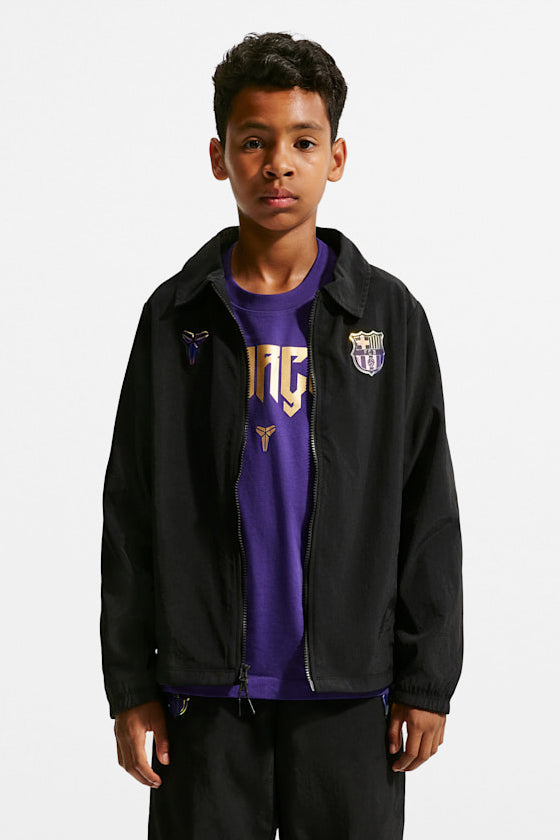 FC Barcelona oversized tracksuit jacket - Black + Field Purple