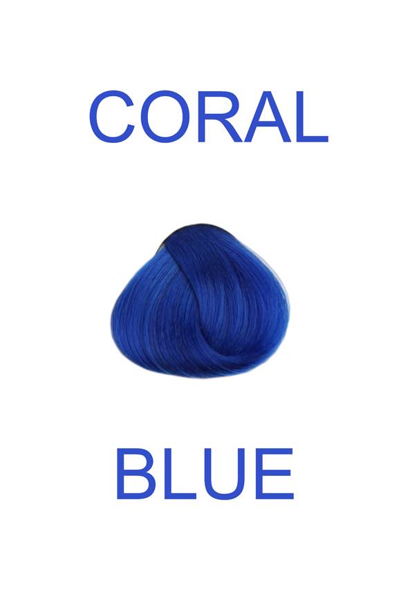 Coloration des cheveux - Coral Blue