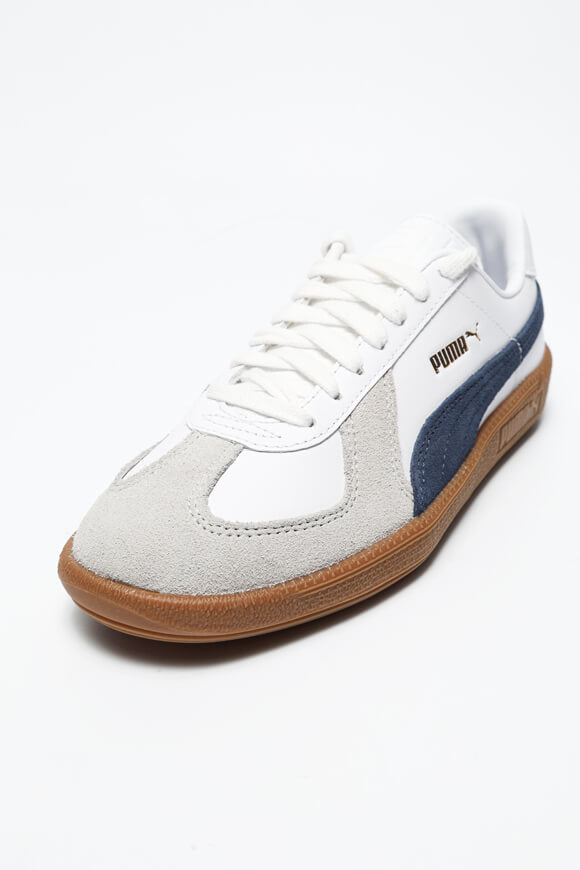Army Trainer Sneaker - White + Club Navy