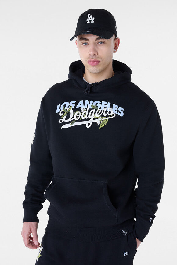 MLB Floral Graphic Hooded Sweatshirt - Black