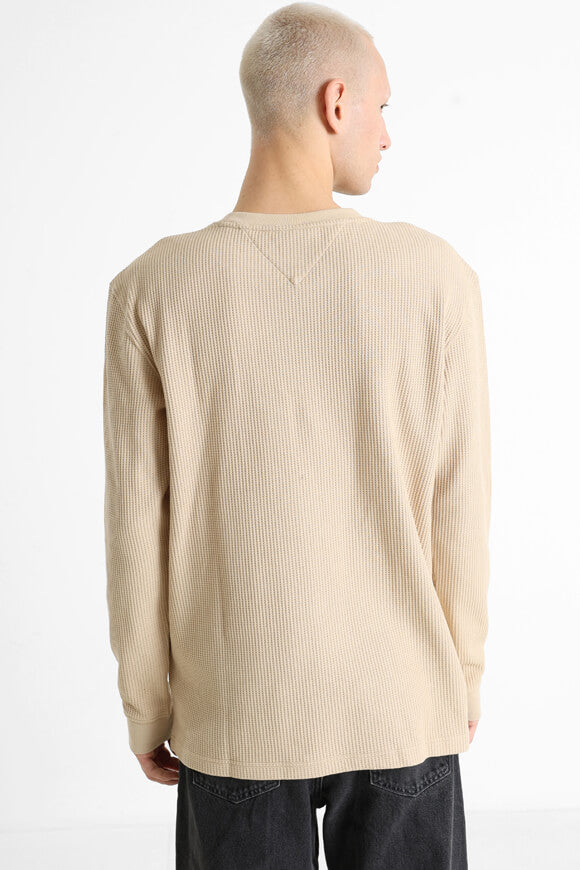 Langarmshirt mit Waffelstruktur - Gentle Gold