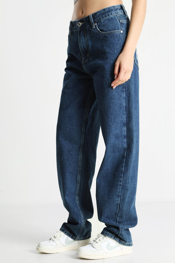 Straight Fit Jeans - Dunkelblau Denim