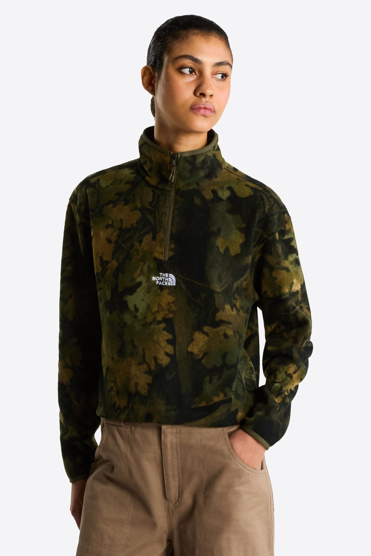 Glacier Novelty sweatshirt in fleece - Woodland Green