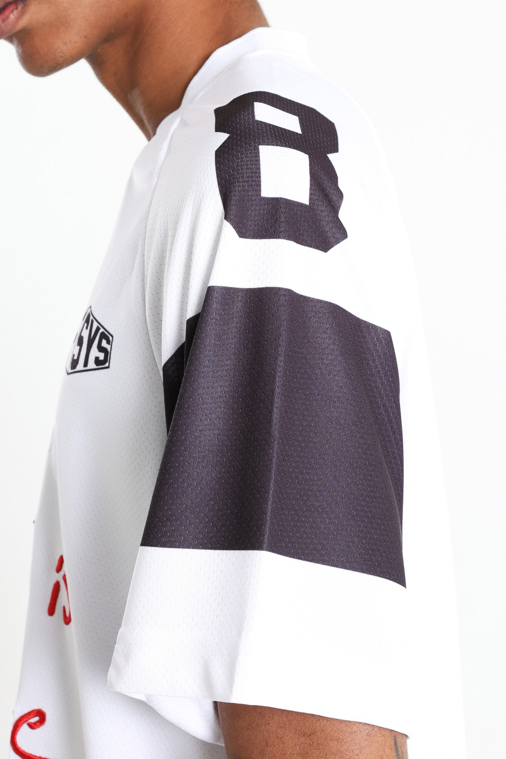 Mesh T-Shirt - White +  Black