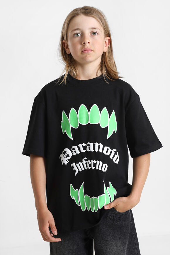 Oversize T-Shirt - Schwarz + Grün + Weiss