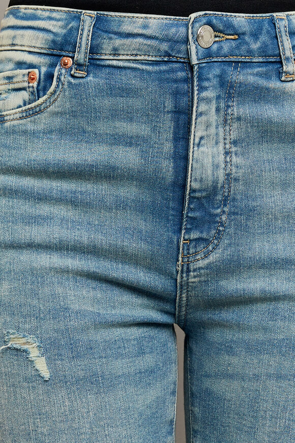 High Waist Skinny Jeans - Blue Medium Used