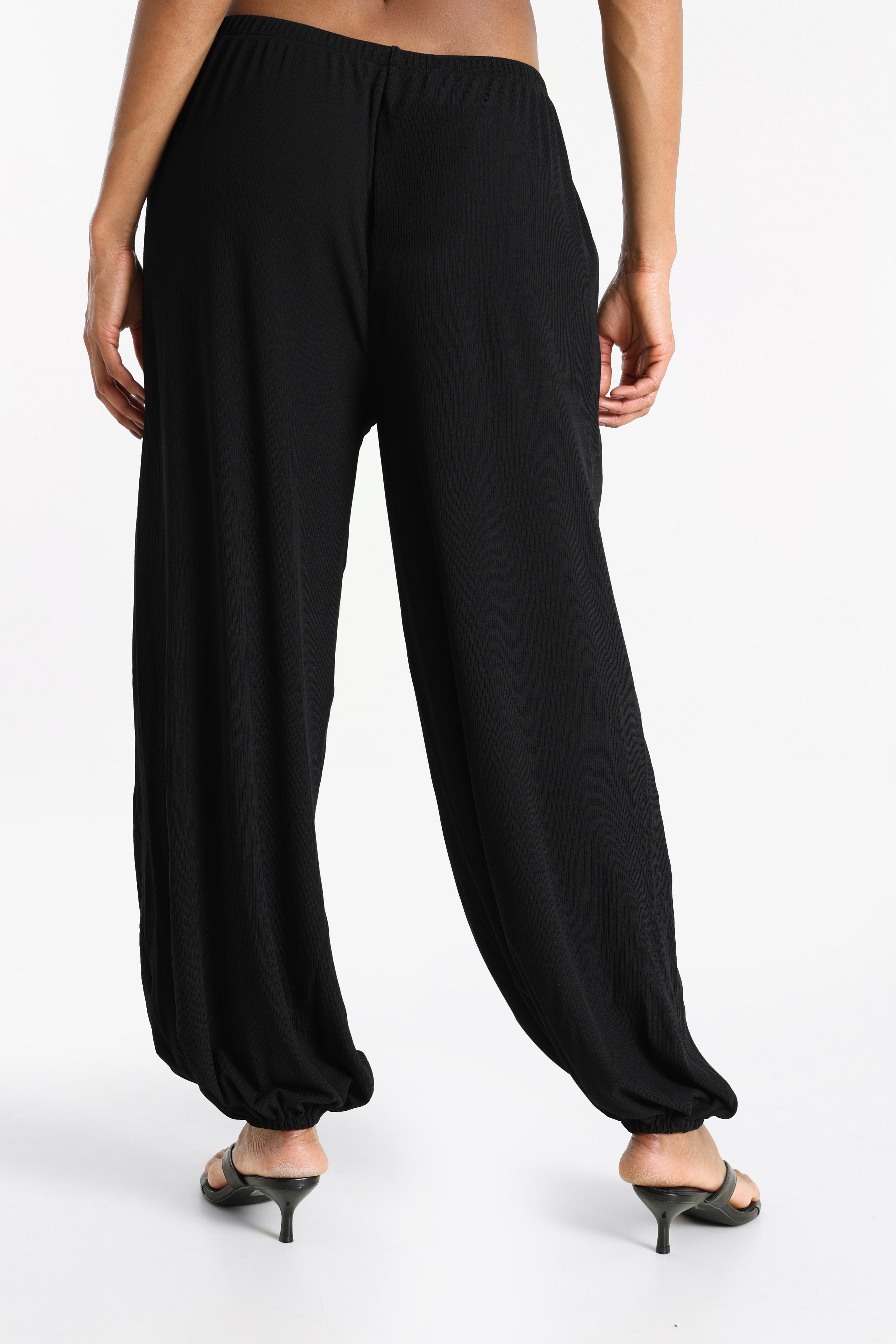 Balloon fit trousers - Black