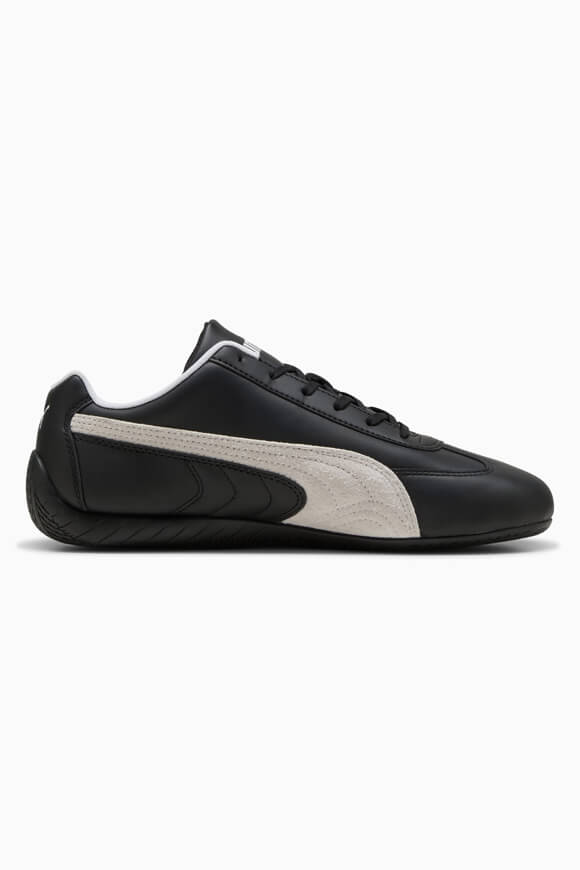 Speedcat Leather Sneaker - Black + White