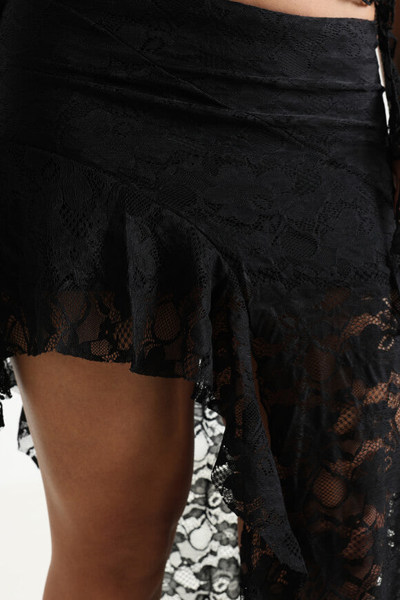 Spitzenrock - Schwarz