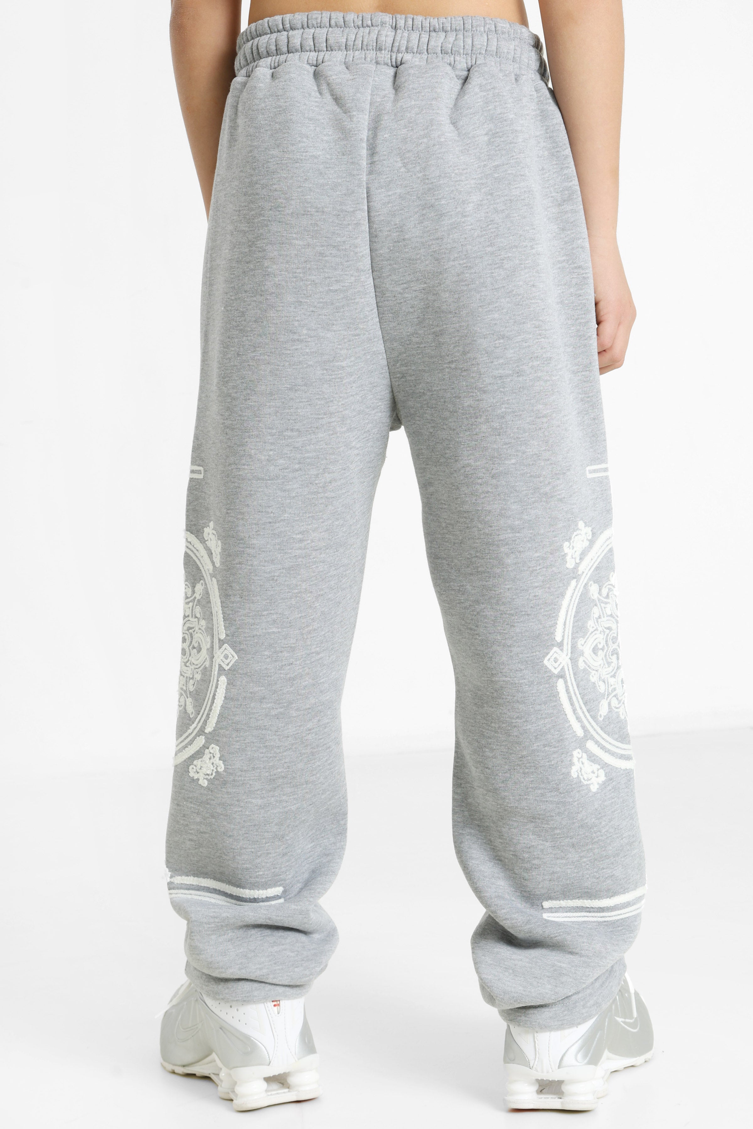 Sweathose - Grey Heather + White