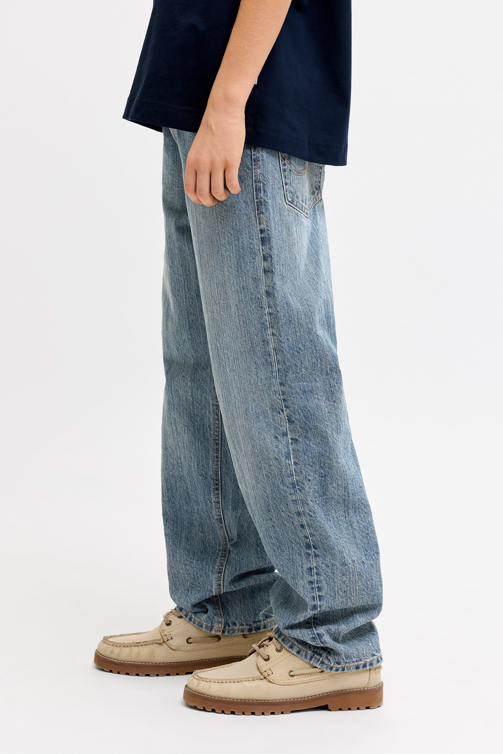 JJICHRIS Relaxed Fit Jeans - Blue Denim