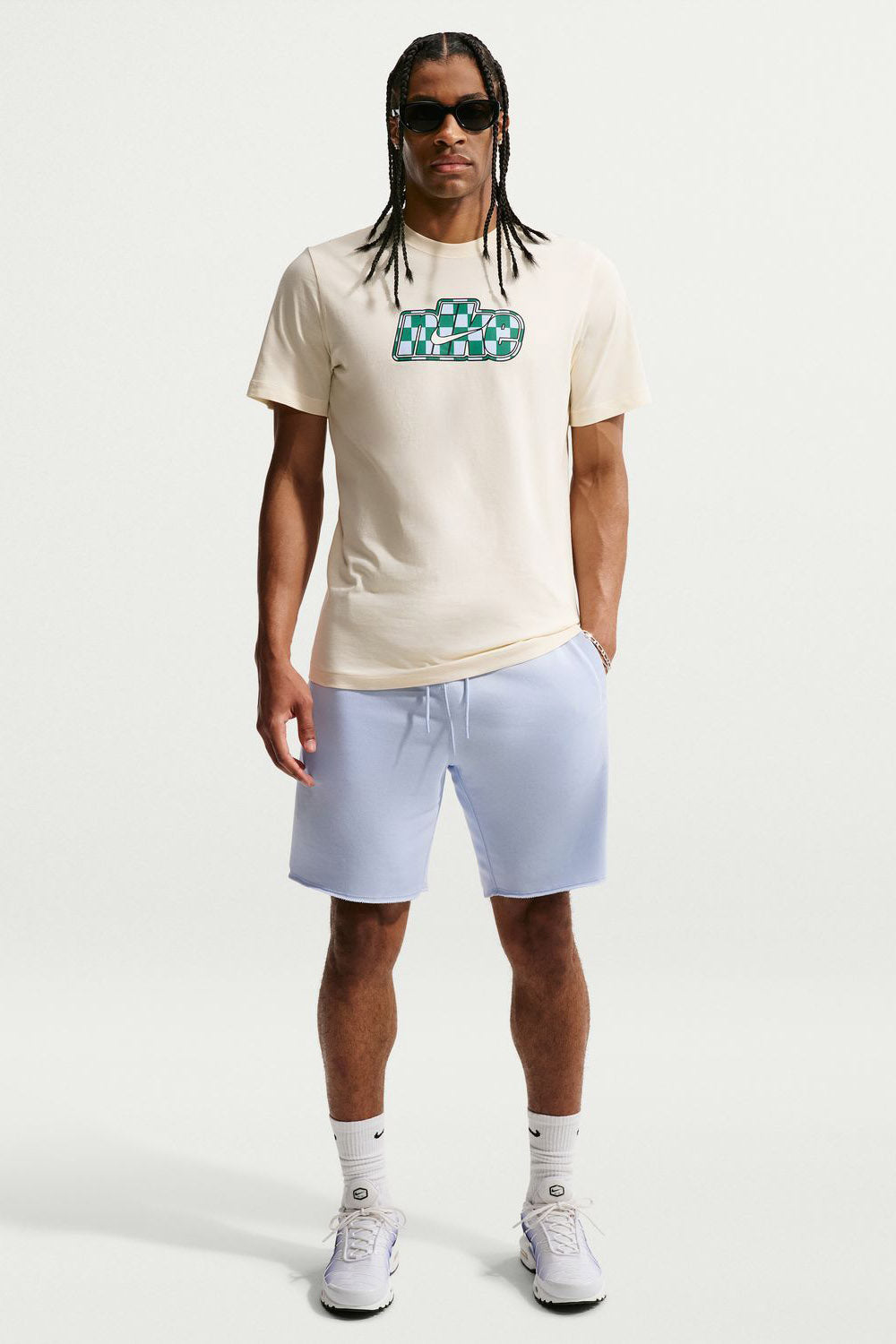 Club Alumni short en sweat - Hydrogen Blue + White
