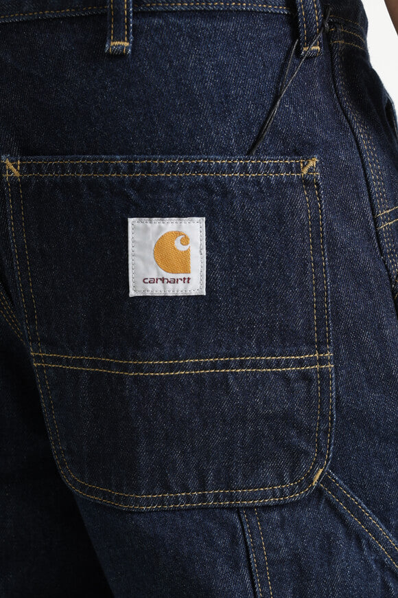 Single Knee Relaxed Straight Fit Jeans L32 - Blue Rinsed