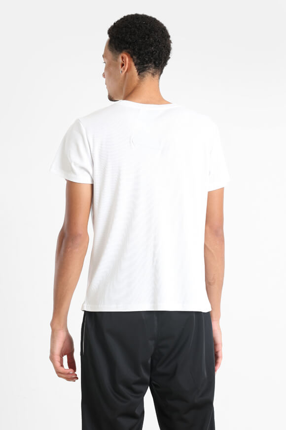 T-Shirt côtelé - Blanc