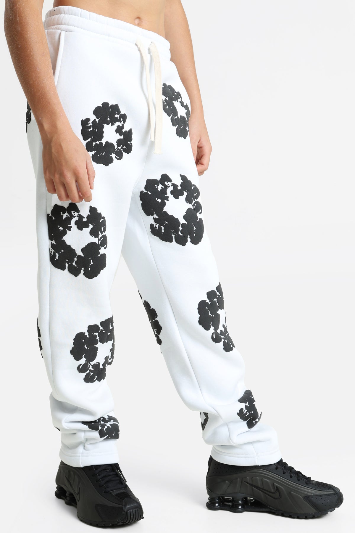 Sweatpants - White + Black