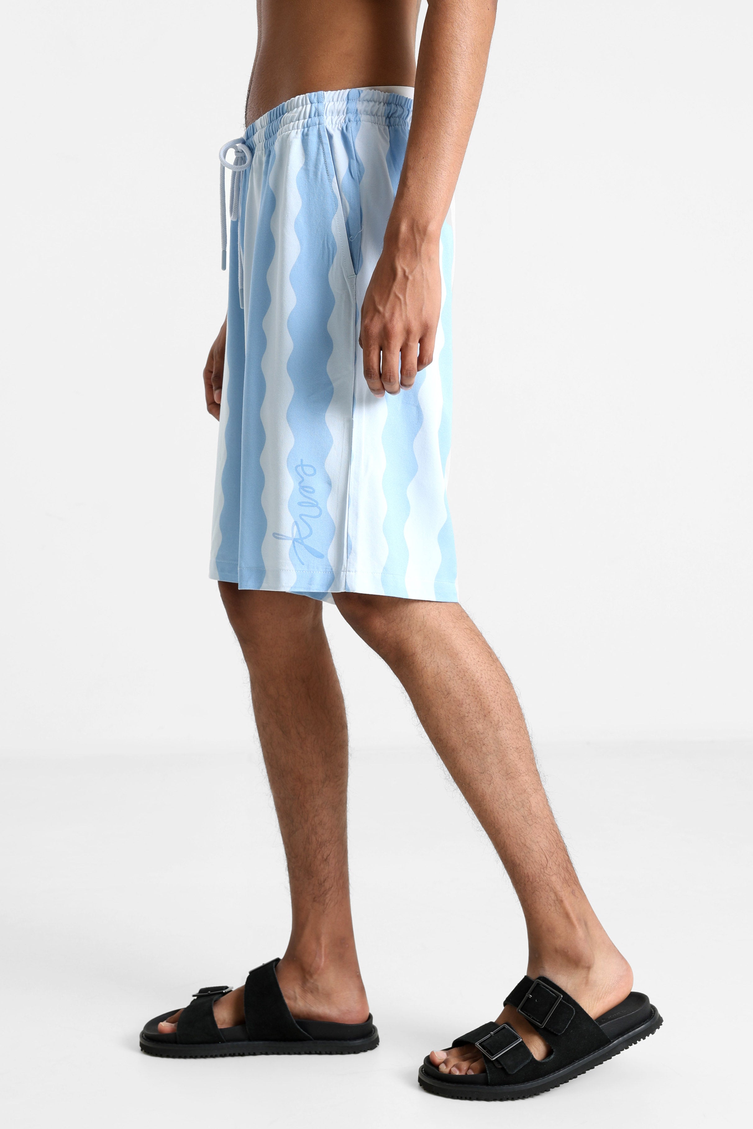 Short en tissu - Bleu clair