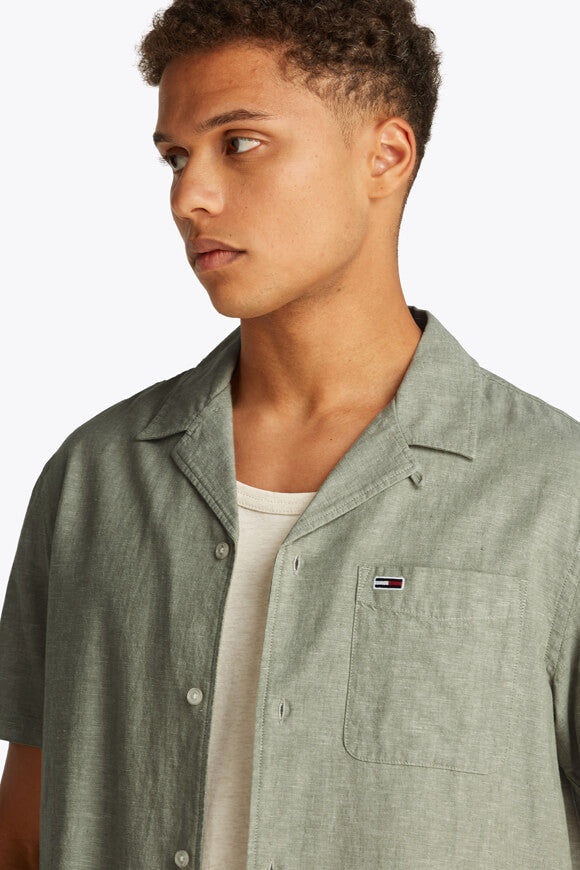 Camicia in lino - Verde Aruba