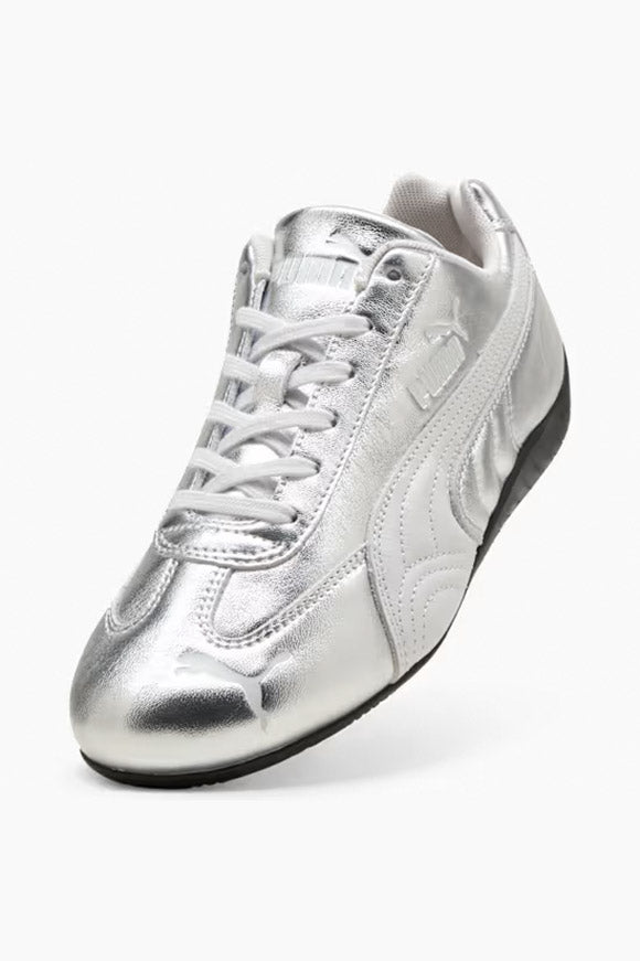 Speedcat Silver Sneaker - Feather Gray + Black