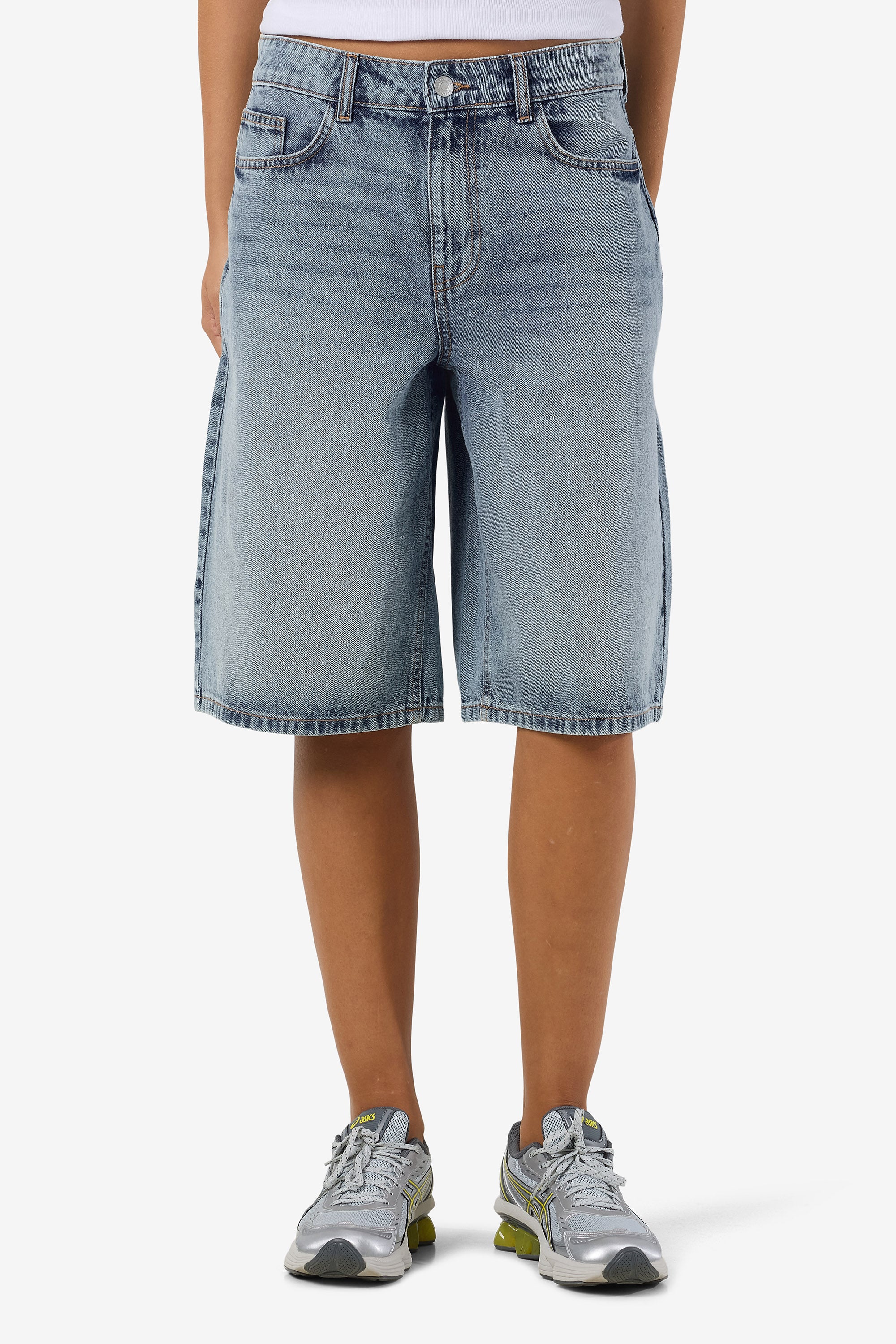 NMMINDIE Jeansshorts - Light Blue Denim