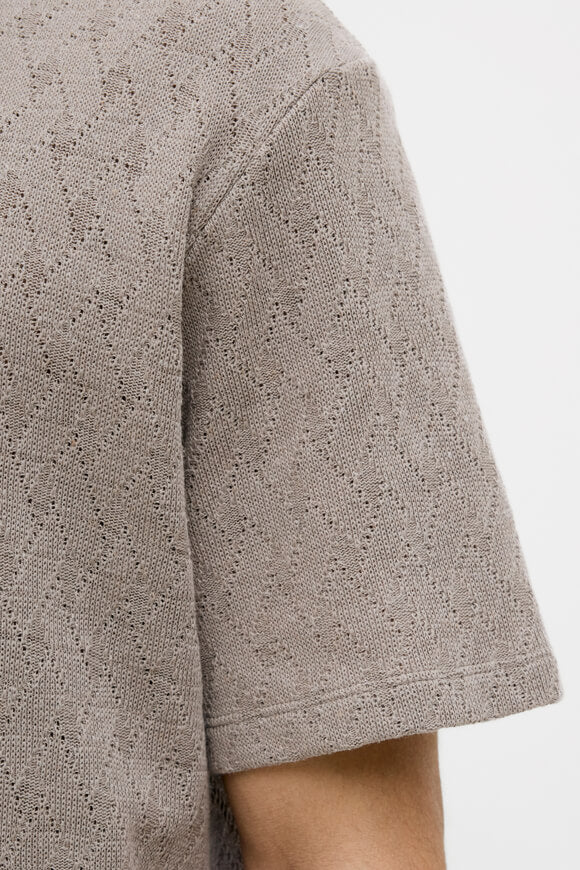 JPRBLATRENT Strick Poloshirt - Greige