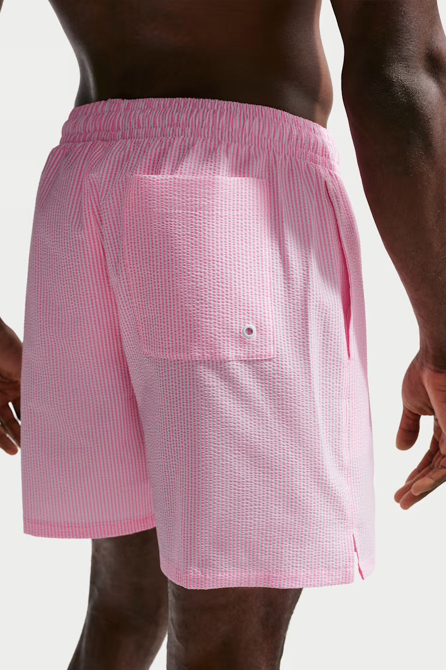 Seersucker Badeshorts - Pink Glow