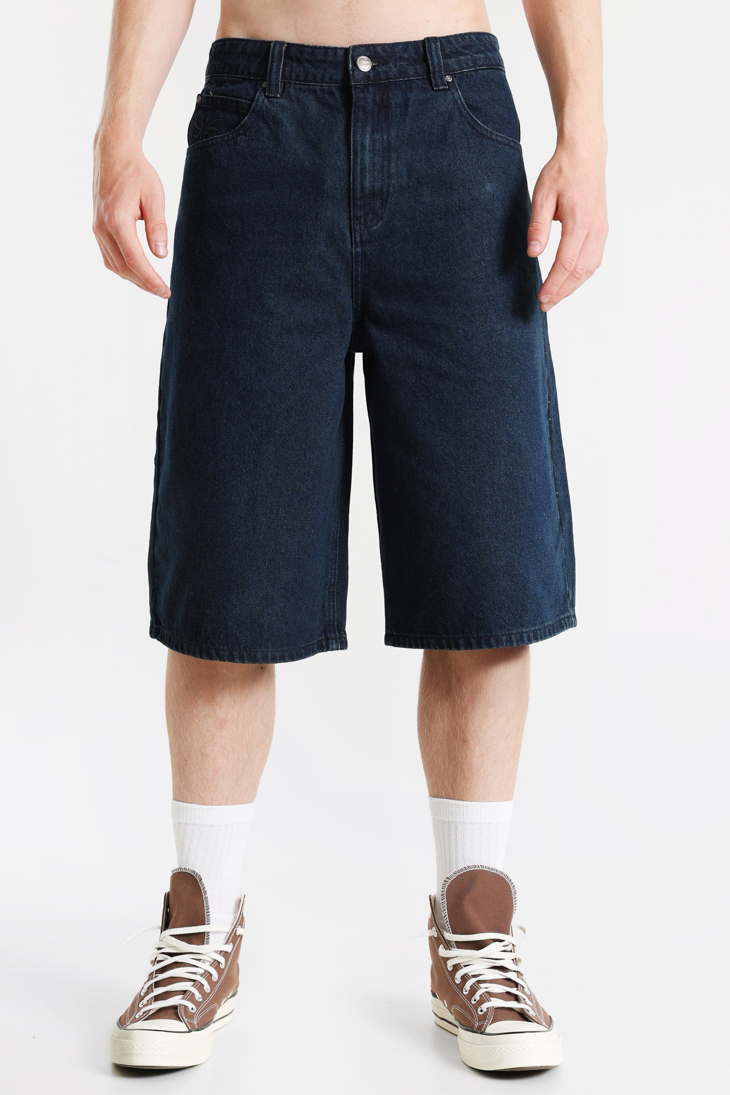 Bermuda in denim - Bleu foncé