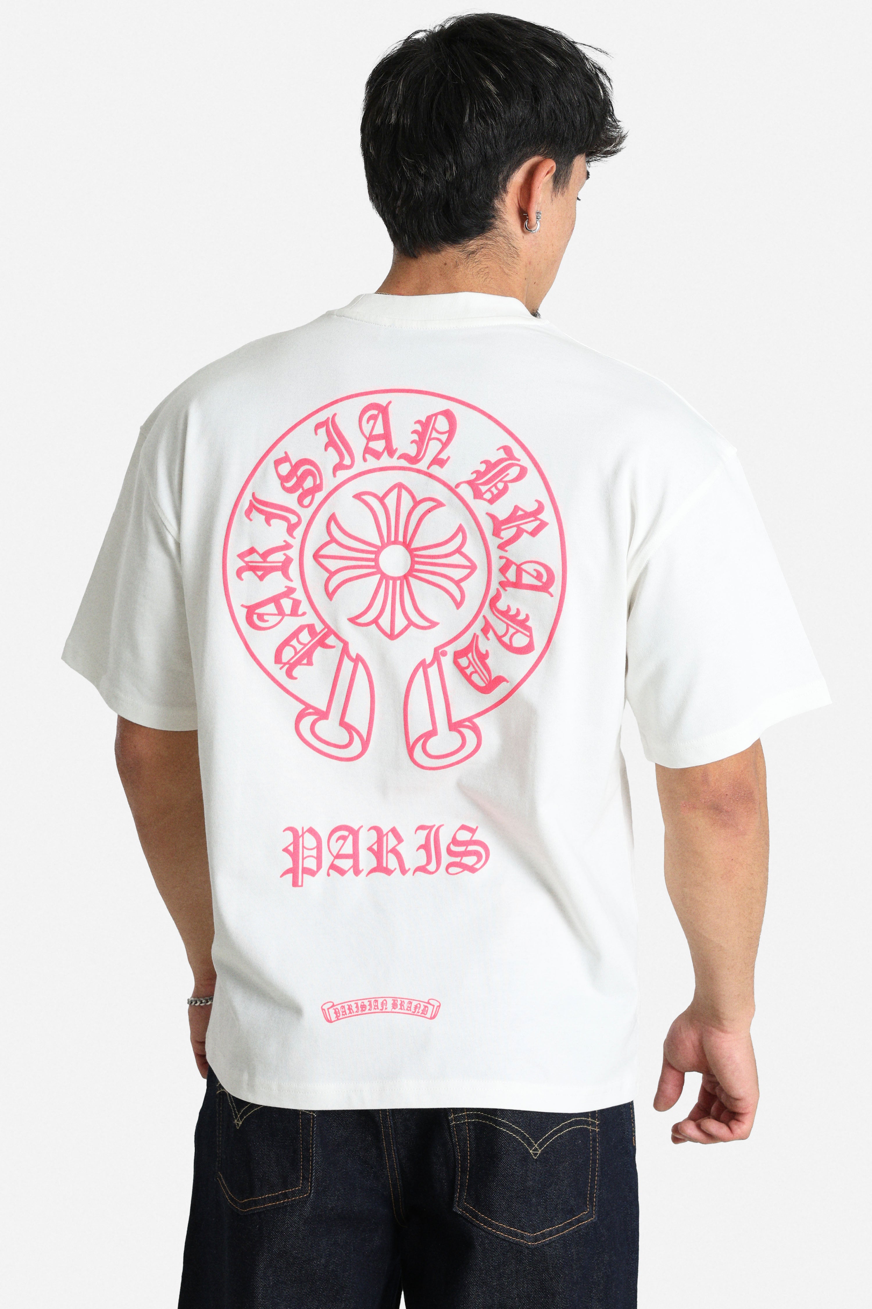 T-shirt - Offwhite + Pink