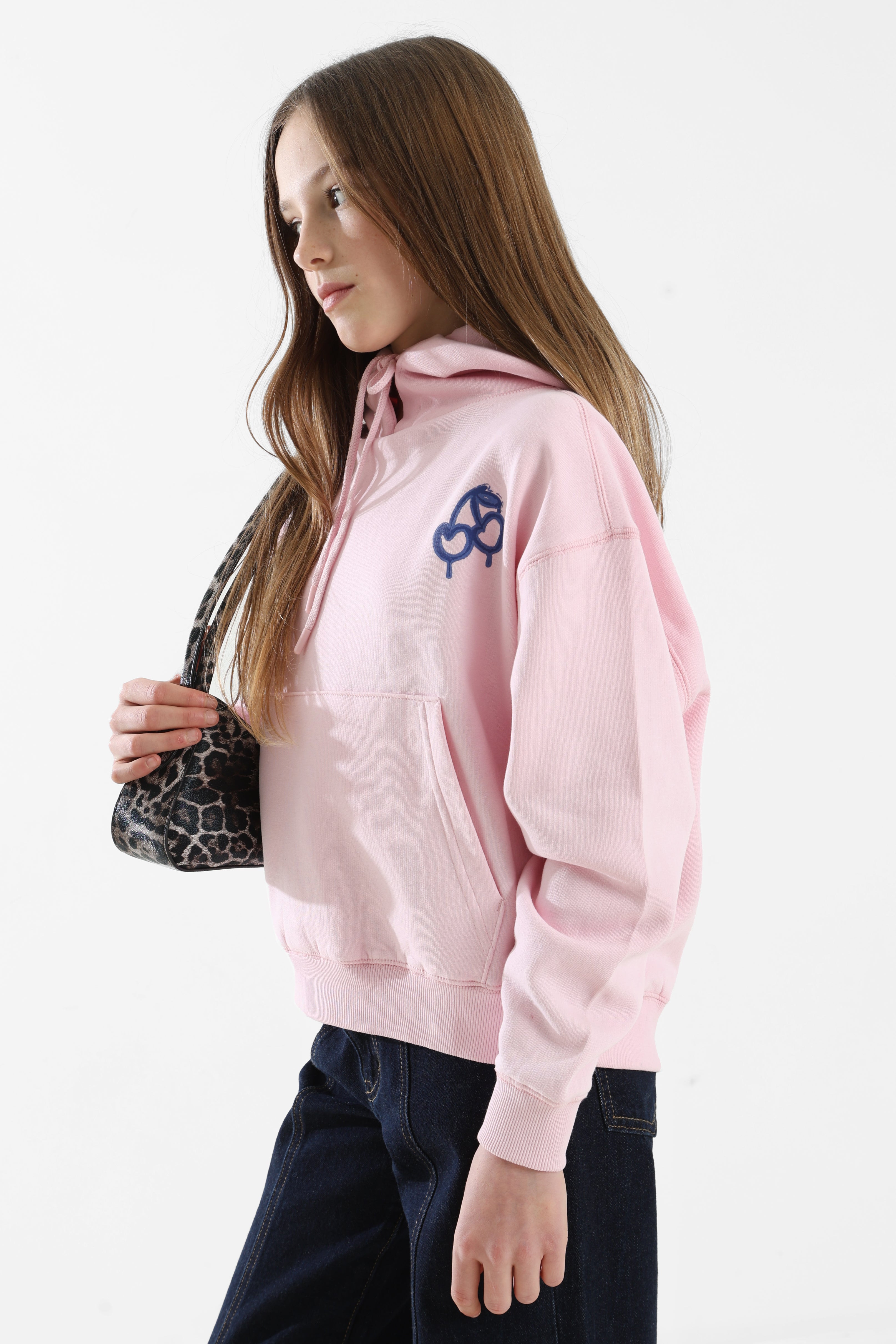 Hooded sweatshirt - Rose