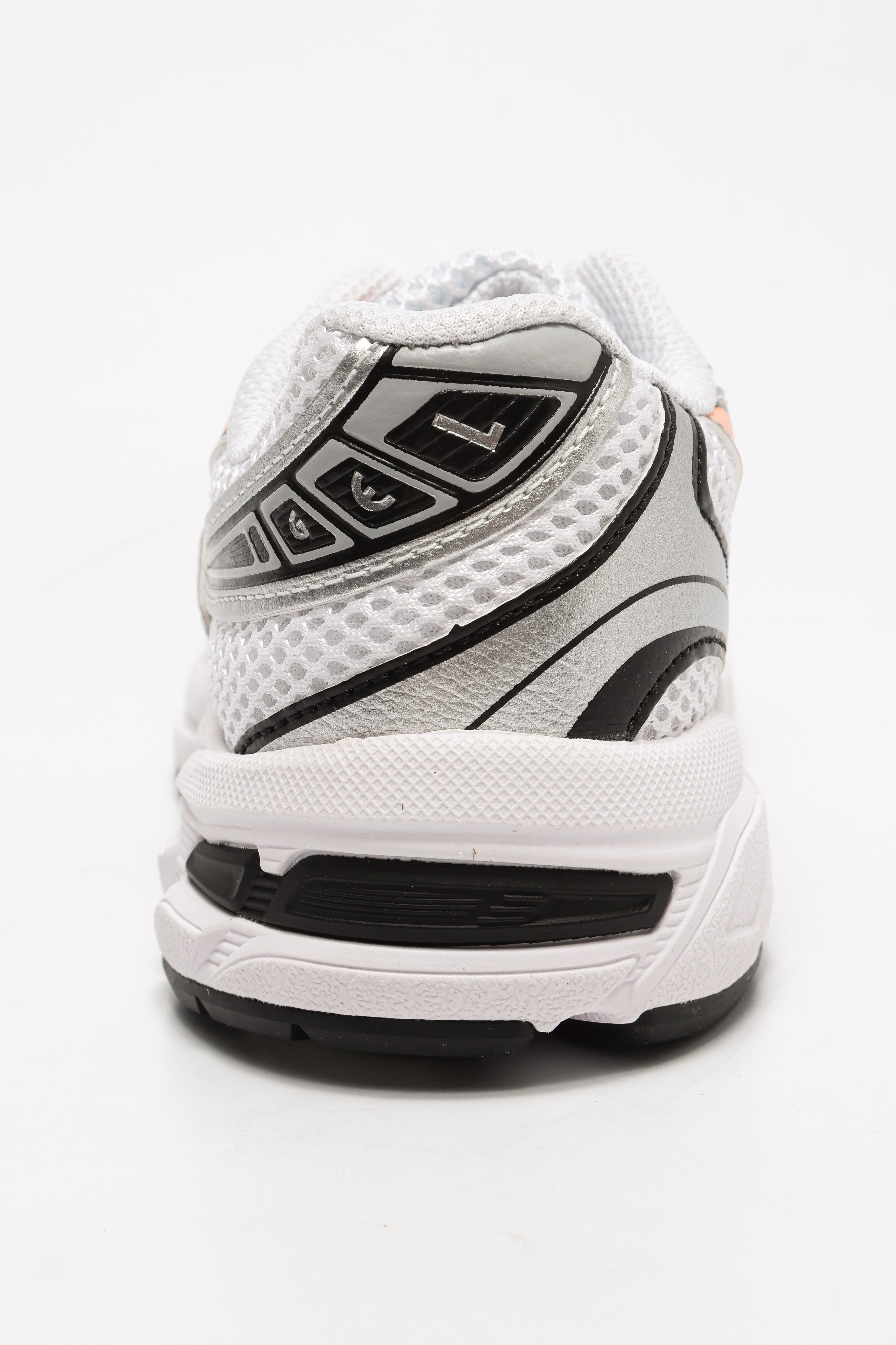 GEL-1130 Kids Sneaker - White + Silver + Red Snapper