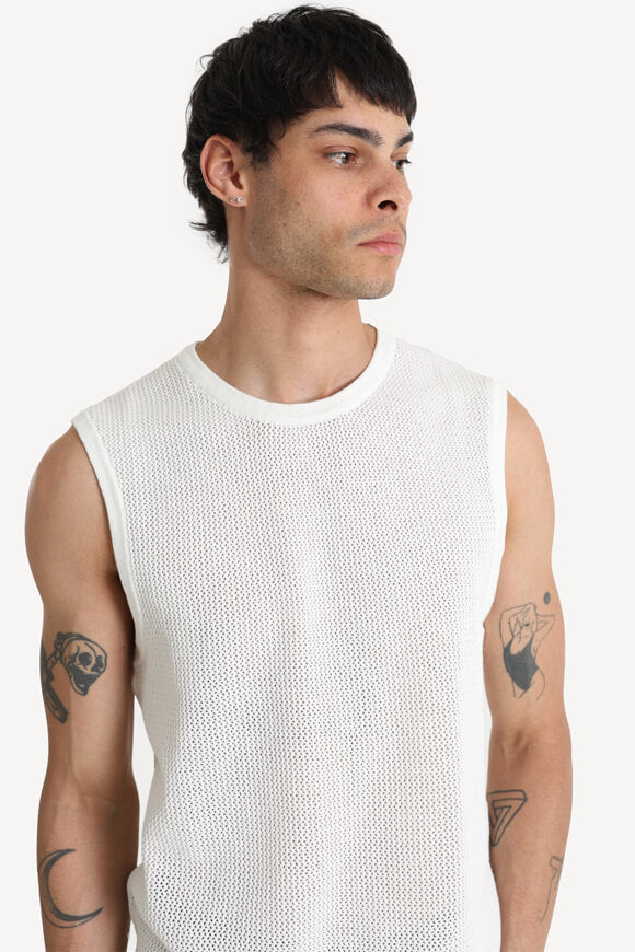 JCOSERENITY knitted tank top - Cloud Dancer