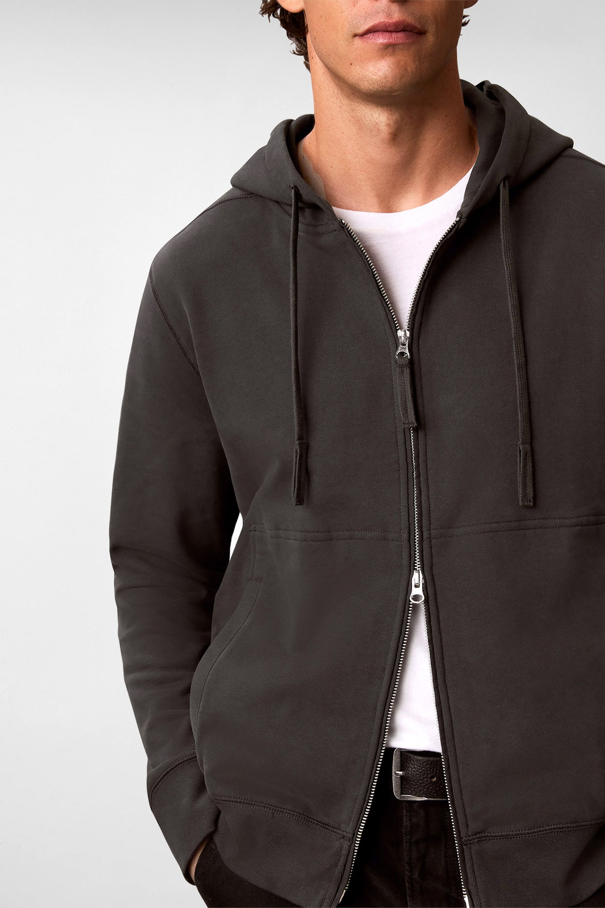 Kapuzensweatjacke - Pirate Black