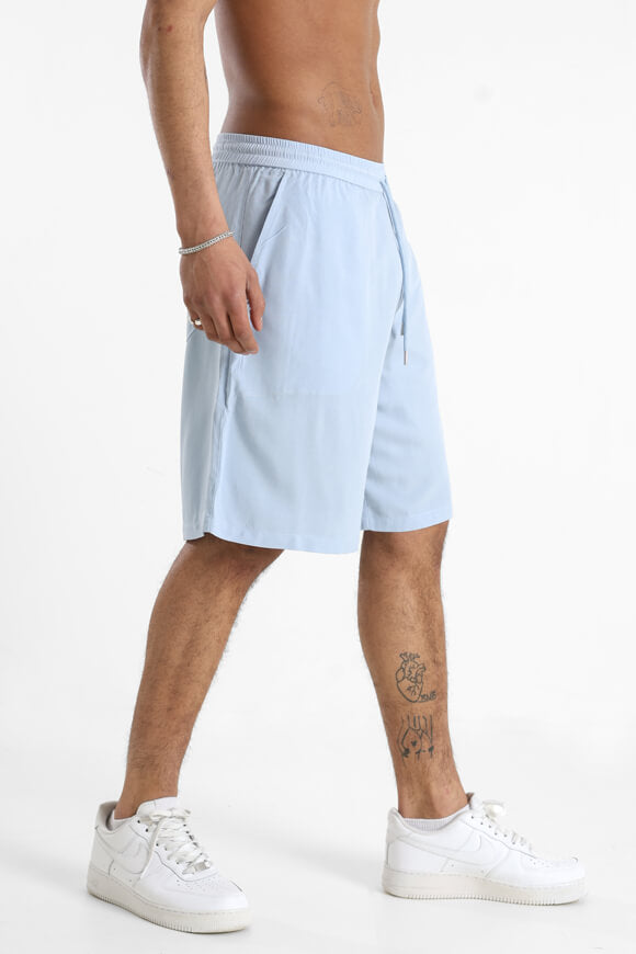 Stoffshorts - Hellblau