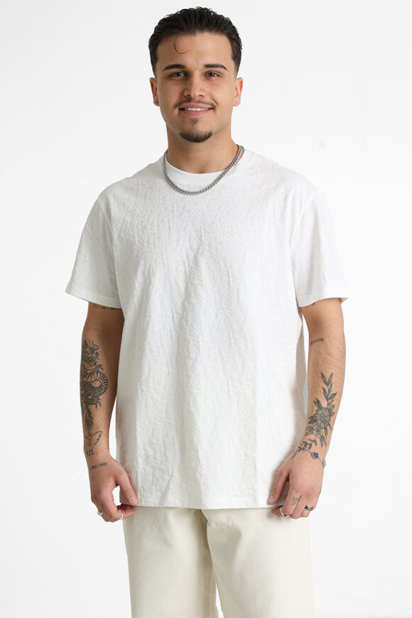 Strukturiertes T-Shirt - White All Over Big