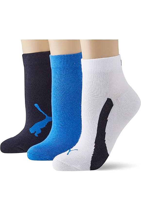 Lot de trois chaussettes - Navy + White + Strong Blue