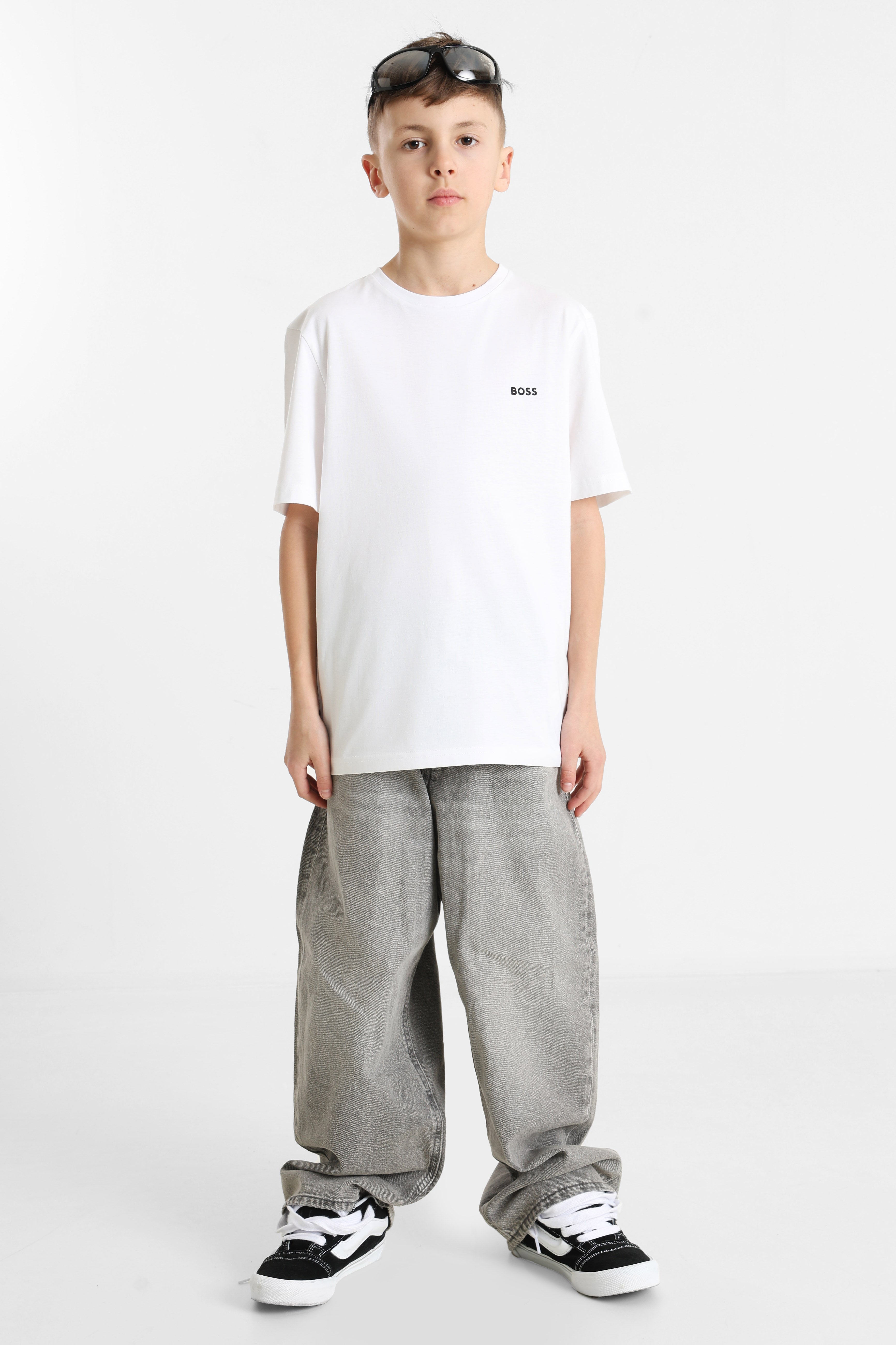 T-Shirt - White + Navy