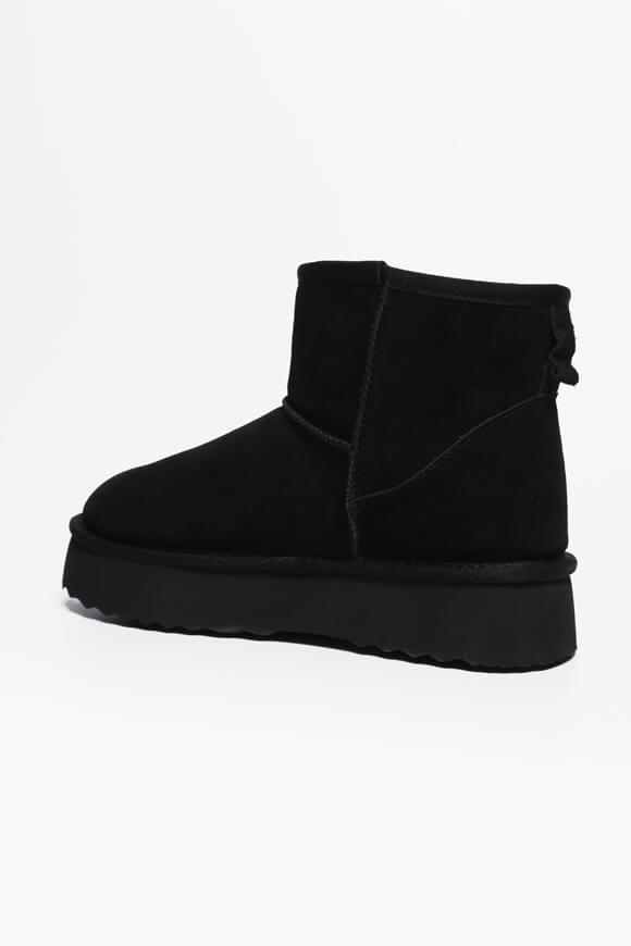 Stivaletto con plateau foderato - Nero