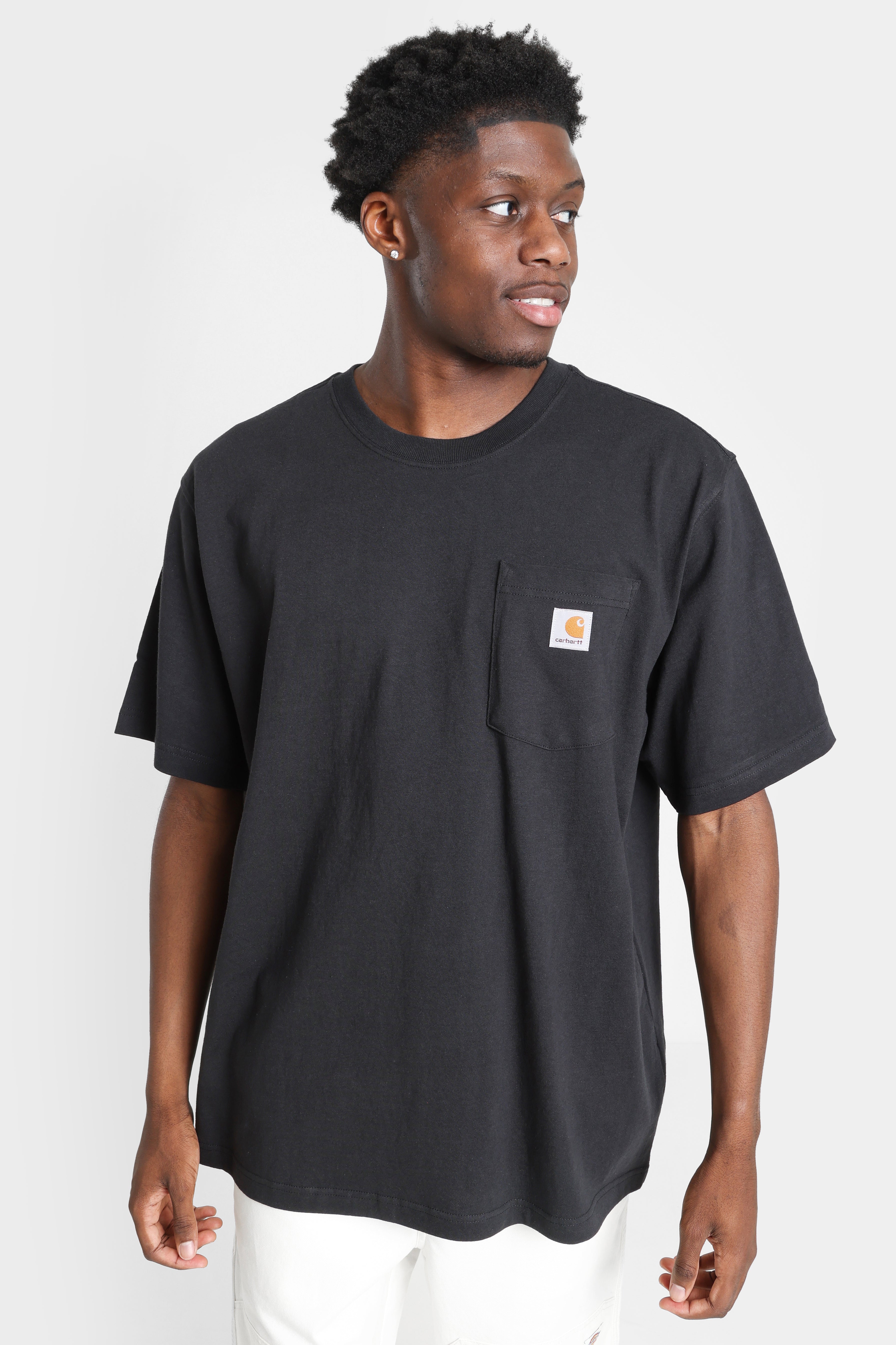 Pocket Oversize T-Shirt - Black