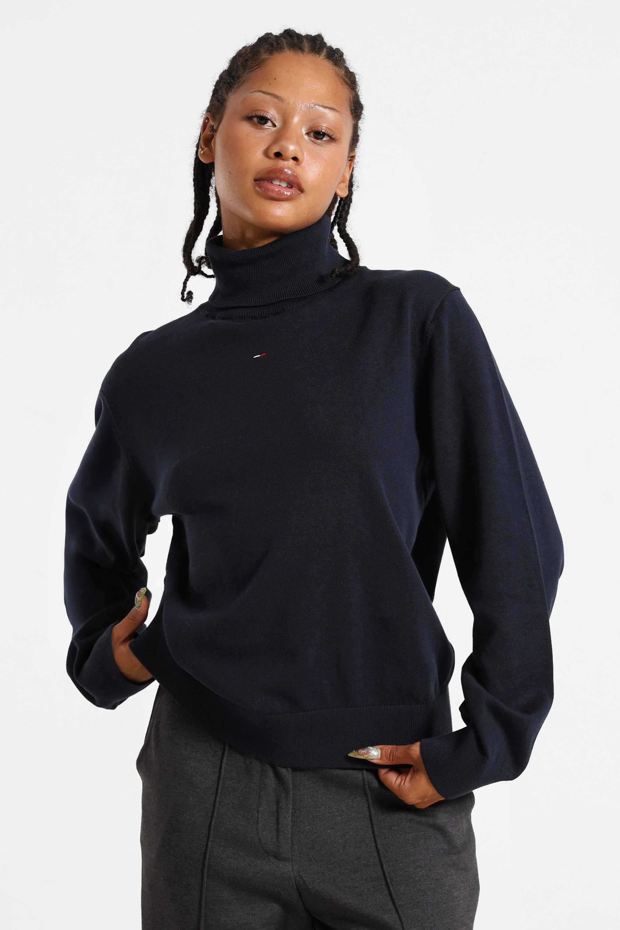 Maglione a collo alto - Dark Blue