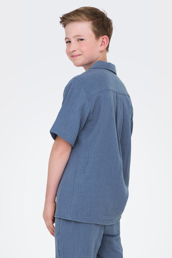 OSJKYLE Musselin-Hemd - Vintage Indigo