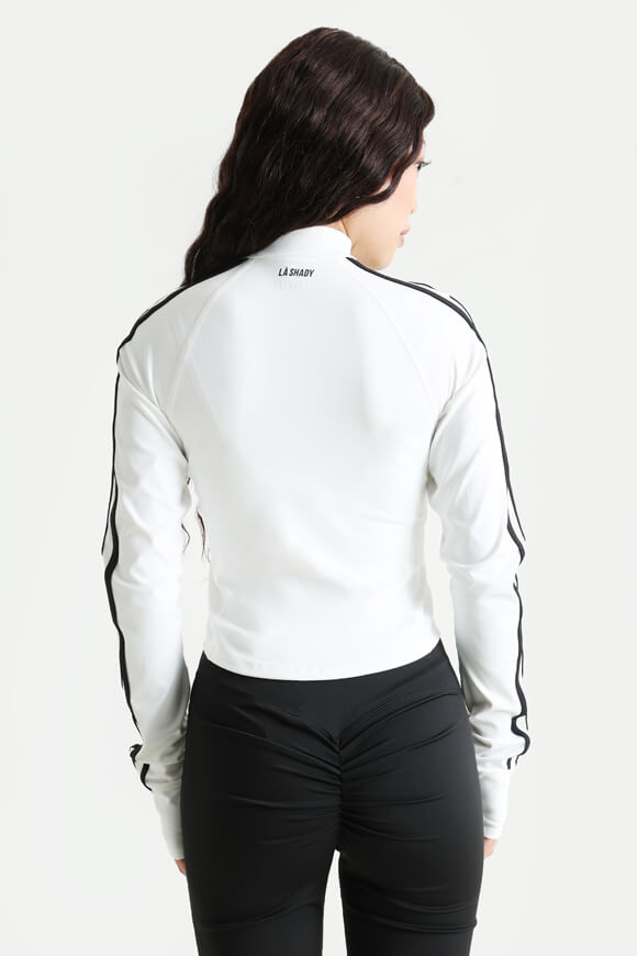Crop training jacket - Offwhite + Black