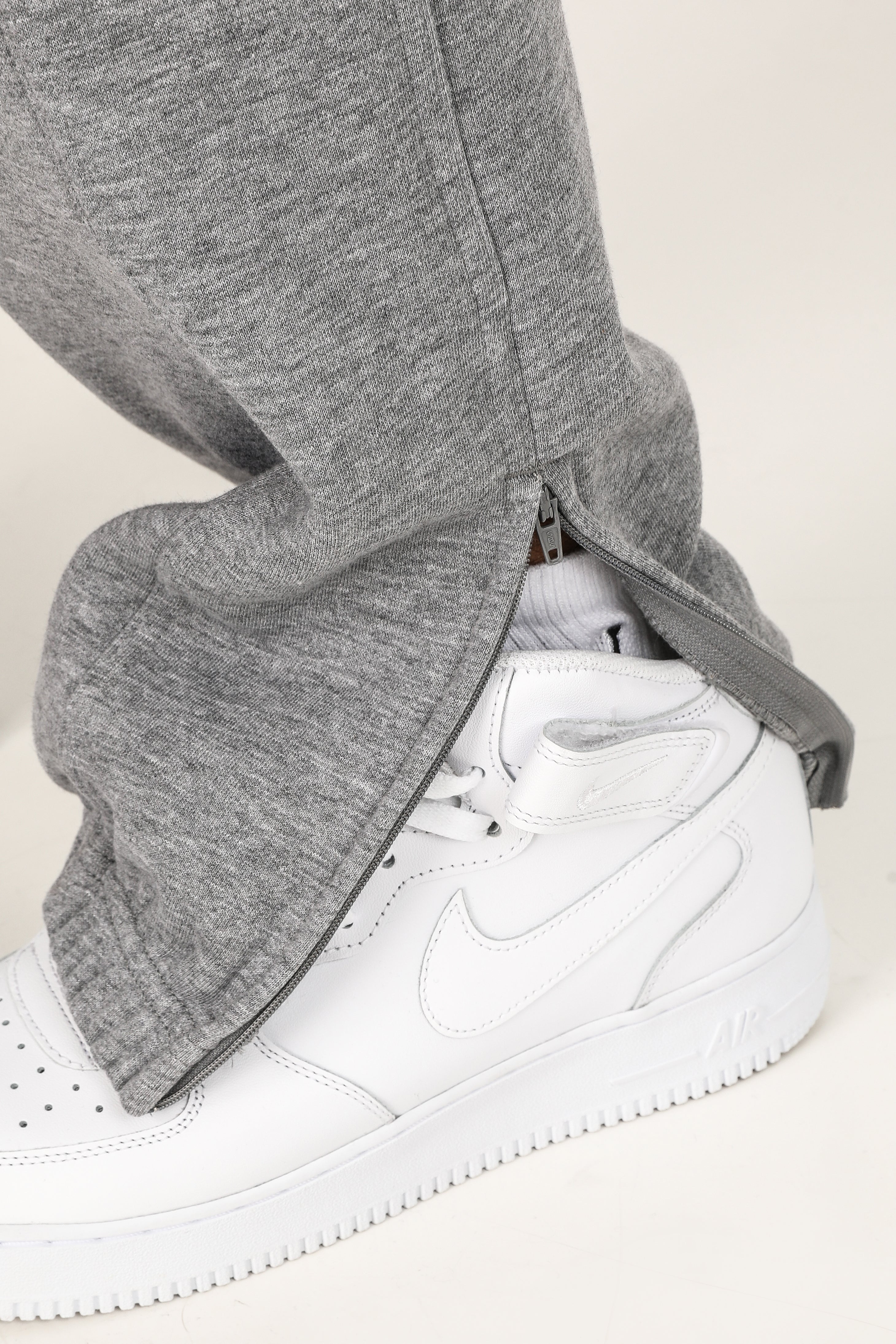 Pantalon sweat - gris clair chiné